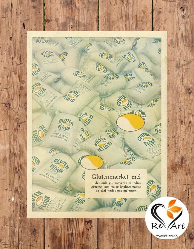 Gluten - Original reklame plakat