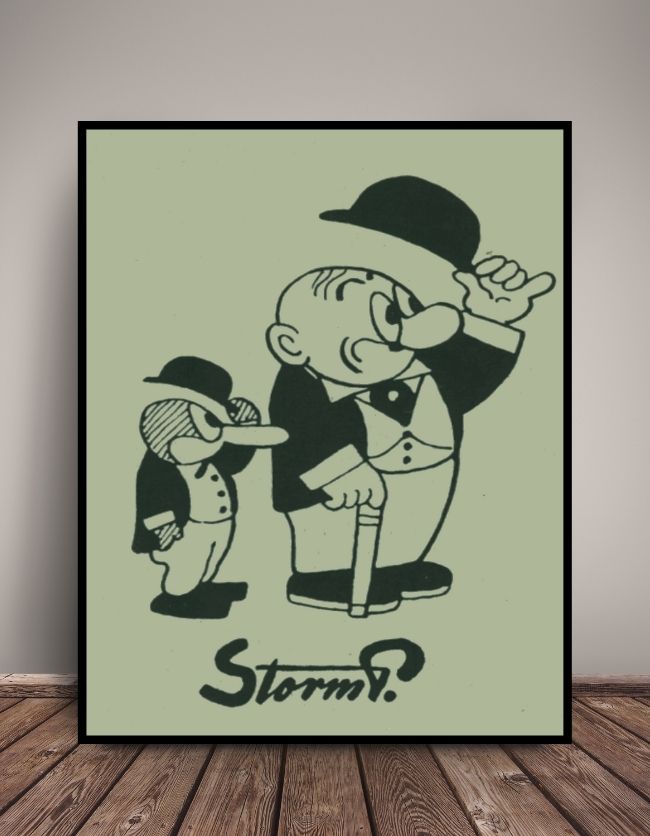 Makkerparret er hovedpersonerne i en af de mest populære tegneseriestriber som Storm P. skabte. Det var en af de første danske tegneserier, der for alvor blev kendt uden for landets grænser. I marts 1922 gjorde Peter Vimmelskaft sin entre i B.T. i serien Peter Vimmelskafts Oplevelser, mens den lille pingvin, Ping, blev tilføjet sidst på året.