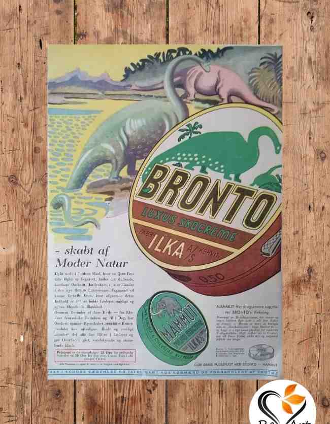 Bronto Luxus Skocreme - original reklameplakat