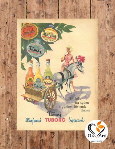 Tuborg Squash - original reklameplakat