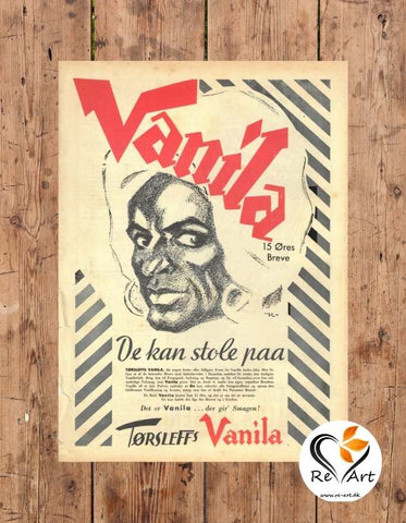 Tørsleff Vanila- Original reklame plakat