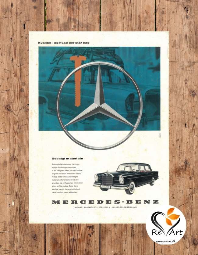 Mercedes Benz - bil plakat