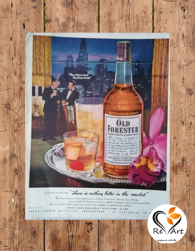 Whiskey reklame plakat | RE-ART.DK