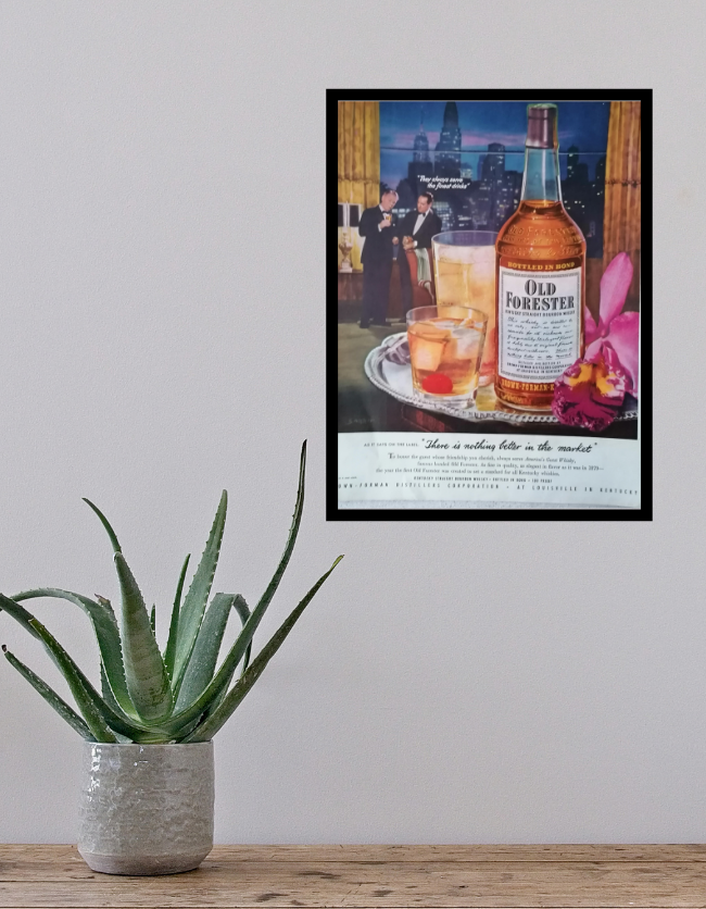 Sælges | Whiskey reklame plakat | RE-ART.DK
