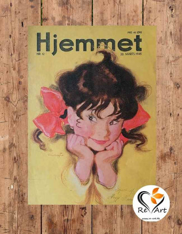 20. marts 1945 Hjemmet | Maggie Baaring | Retro Plakat | Kunst Plakat | Vintage plakat | posters | plakater | boligindretning | pigeværelset