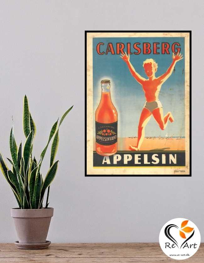 Carlsberg Appelsin | Retro Plakater Re-Art.dk
