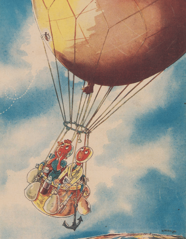 Luftballon - Vintageplakat
