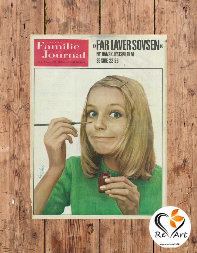 morgenmad dreng pasta Plakater i Grønne farver |Originale plakater |Retro plakater |RE-ART.DK