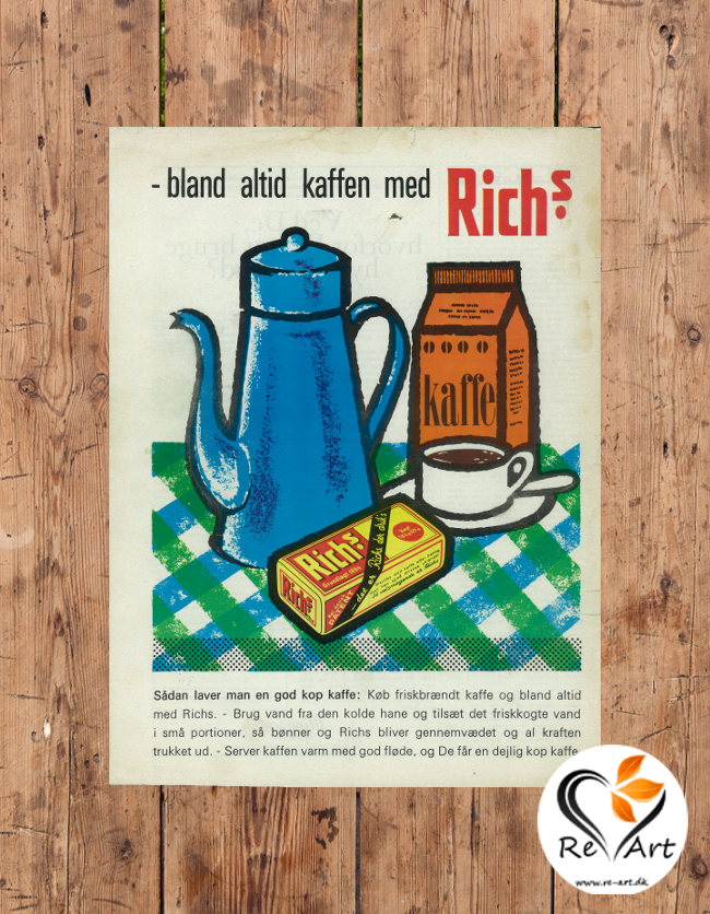 Bland altid kaffen med Richs (Richs Kaffe, 1961) - re-art